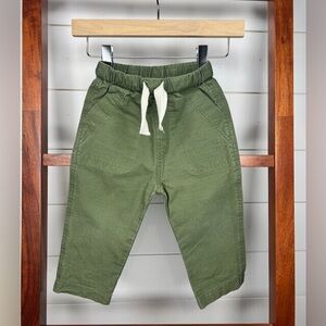 Hey Gang, Olive Green Toddler Pant with Drawstring, size 12 mos.